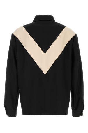 Black gabardine jacket Black VALENTINO GARAVANI (8V3CIQ11AWA)