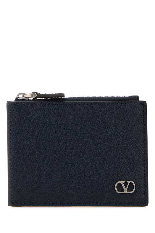 Midnight blue leather coin purse VALENTINO GARAVANI (8Y2P0AP8UAG)