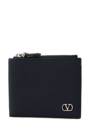 Midnight blue leather coin purse VALENTINO GARAVANI (8Y2P0AP8UAG)