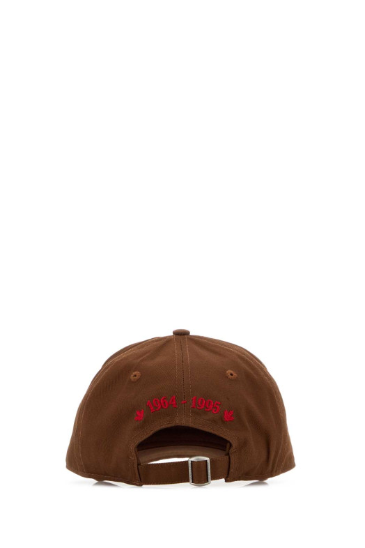 Brown cotton baseball cap DSQUARED (BCM098405C00001)