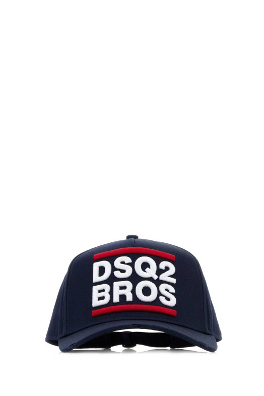 Midnight blue cotton baseball cap DSQUARED (BCM098905C00001)