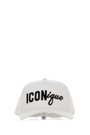 White cotton baseball cap DSQUARED (BCM099605C00001)