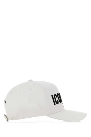 White cotton baseball cap DSQUARED (BCM099605C00001)