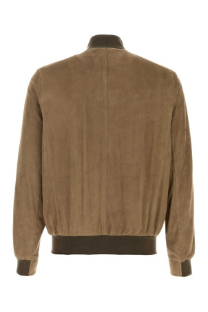 Cappuccino suede Carlos bomber jacket MOORER (CARLOSUR)