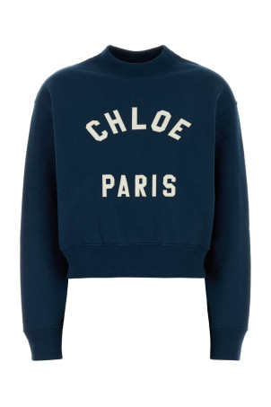 Blue cotton sweatshirt CHLOE (CH24AJH12192)