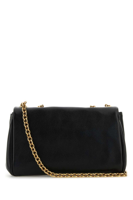 Black leather Heritage shoulder bag CHLOE (CH25AS585P75)