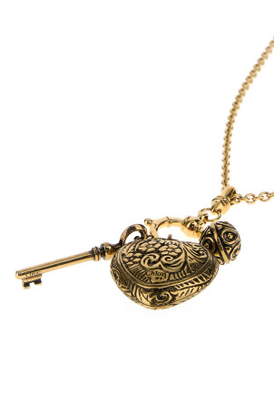 Gold metal ChÃ¢teau Treasures necklace CHLOE (CH25WJN11CB7)