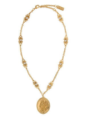 Gold metal ChÃ¢teau Treasures necklace CHLOE (CH25WJN33RSB)