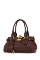 Chocolate leather Paddington shoulder bag CHLOE (CH25WS802P75)