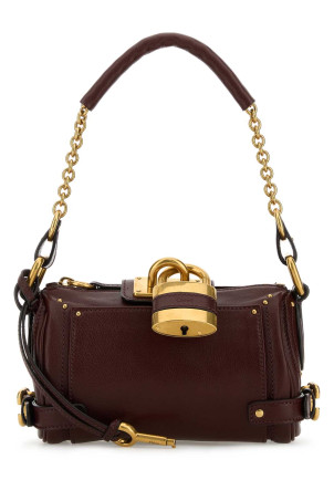 Brown leather small Paddington shoulder bag CHLOE (CH25WS803P75)