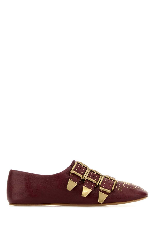 Burgundy leather Susan ballerinas CHLOE (CH26S16YUR)