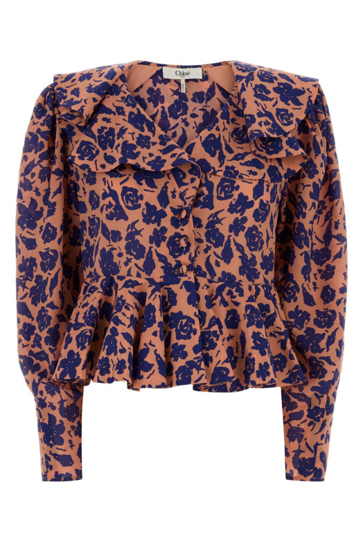 Printed crepe blouse CHLOE (CH26SHT12307)