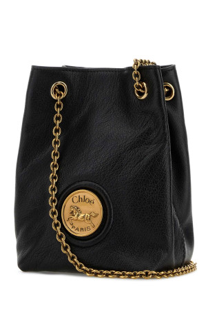 Black leather Horse Medal bucket bag CHLOE (CH26SP582O37)