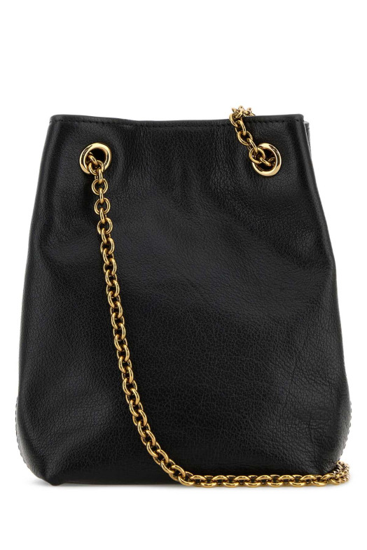 Black leather Horse Medal bucket bag CHLOE (CH26SP582O37)