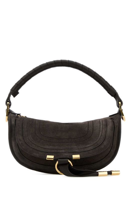 Dark brown suede mini Marcie shoulder bag CHLOE (CH26SP927P37)