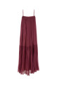 Tyrian purple silk long dress CHLOE (CH26SRO65001)