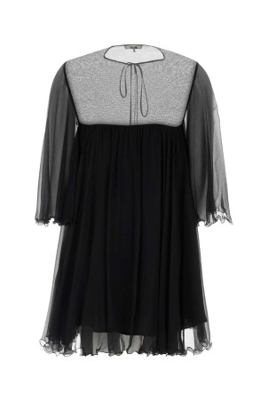 Black georgette mini dress CHLOE (CH26SRO87001)