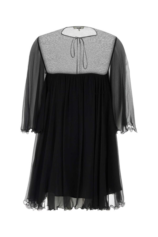 Black georgette mini dress CHLOE (CH26SRO87001)