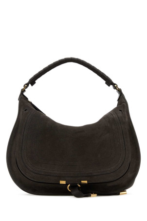 Charcoal suede Marcie shoulder bag CHLOE (CH26SS881P37)