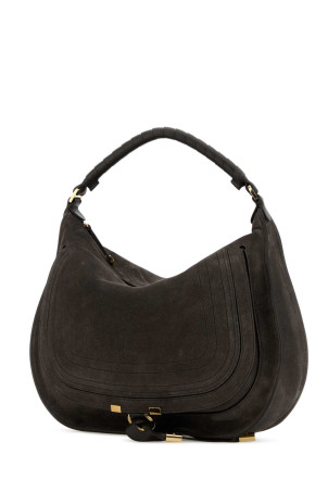 Charcoal suede Marcie shoulder bag CHLOE (CH26SS881P37)