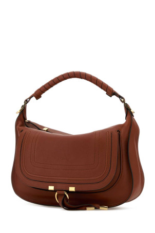Caramel leather small Marcie shoulder bag CHLOE (CH26SS882R35)