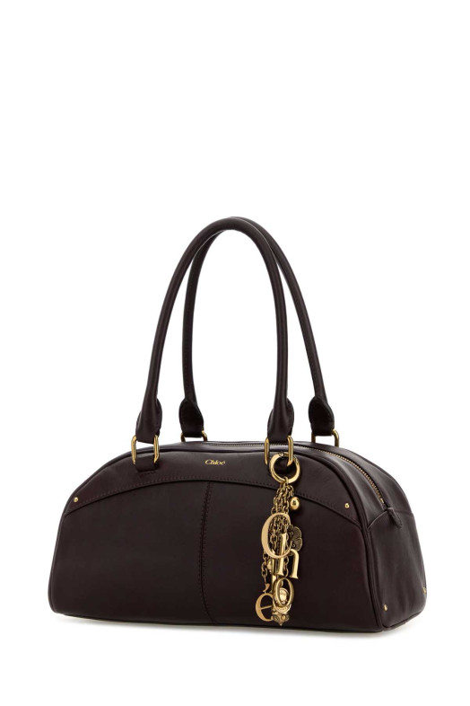Plum leather Bowling handbag CHLOE (CH26SS955Q86)