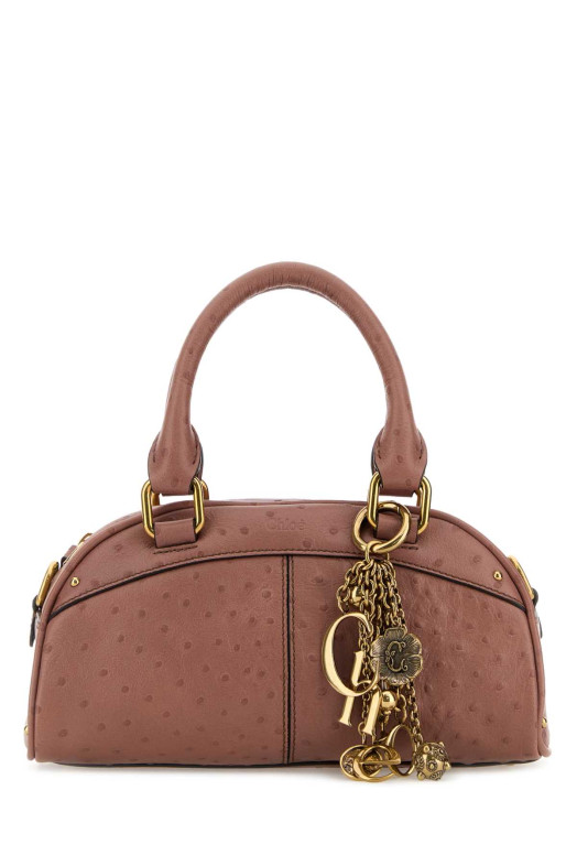 Antiqued pink leather Bowling handbag CHLOE (CH26SS956Q81)