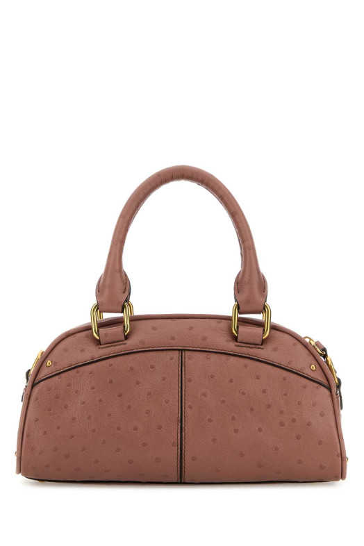 Antiqued pink leather Bowling handbag CHLOE (CH26SS956Q81)
