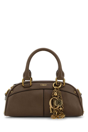 Mud leather small Bowling ChloÃ© small handbag CHLOE (CH26SS956Q86)