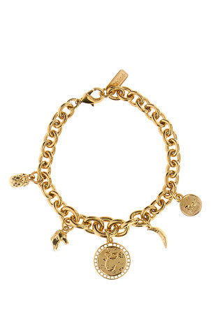Gold metal ChloÃ¨ Charms bracelet CHLOE (CHC25SFB47CB7)