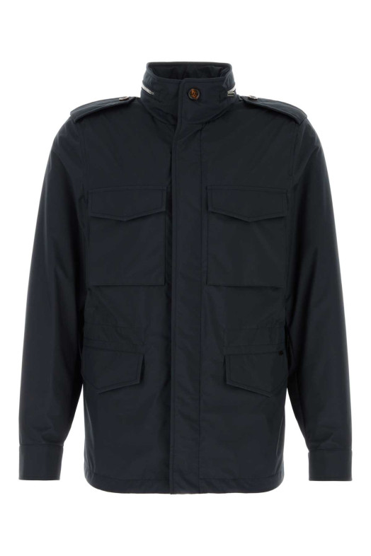 Midnight blue polyester Denver jacket Blue MOORER (DENVERSTP)