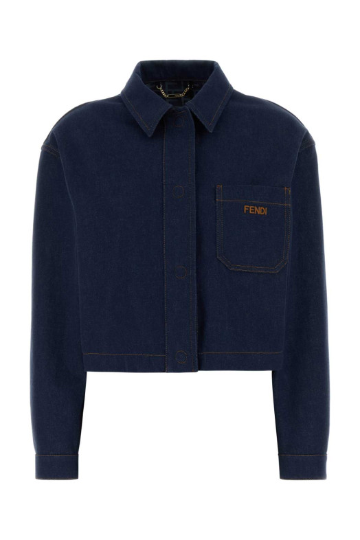 Blue denim jacket FENDI (FLF856AOHS)