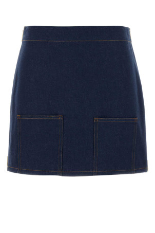 Denim mini skirt FENDI (FLQ608AOHS)