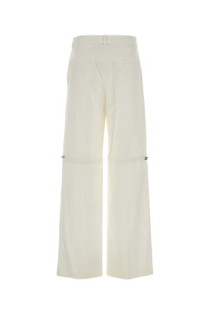 White cotton pant FENDI (FR6711AW7Q)