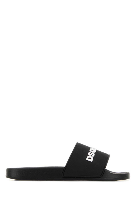 Black rubber slippers DSQUARED (FSM008517208869)