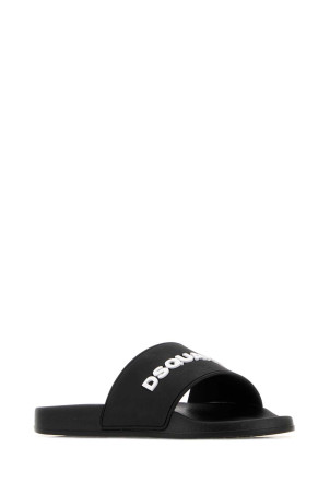 Black rubber slippers DSQUARED (FSM008517208869)