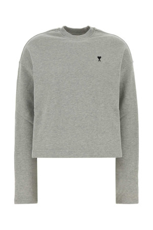 Grey cotton sweatshirt AMI (FSW766730)
