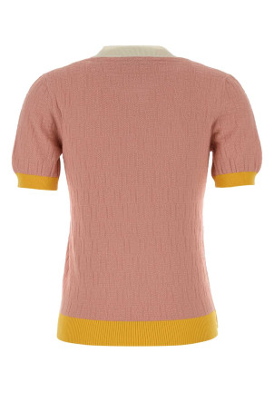Pink cotton blend sweater FENDI (FZXE94AW4S)