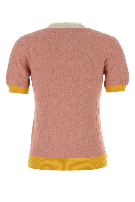 Pink cotton blend sweater FENDI (FZXE94AW4S)