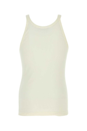 Ivory cotton tank top DOLCE & GABBANA (G8SY5TFU7AV)