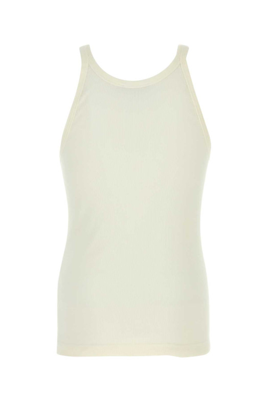 Ivory cotton tank top DOLCE & GABBANA (G8SY5TFU7AV)
