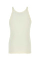 Ivory cotton tank top DOLCE & GABBANA (G8SY5TFU7AV)