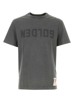 Dark grey cotton t-shirt GOLDEN GOOSE DELUXE BRAND (GMP01220P000671)