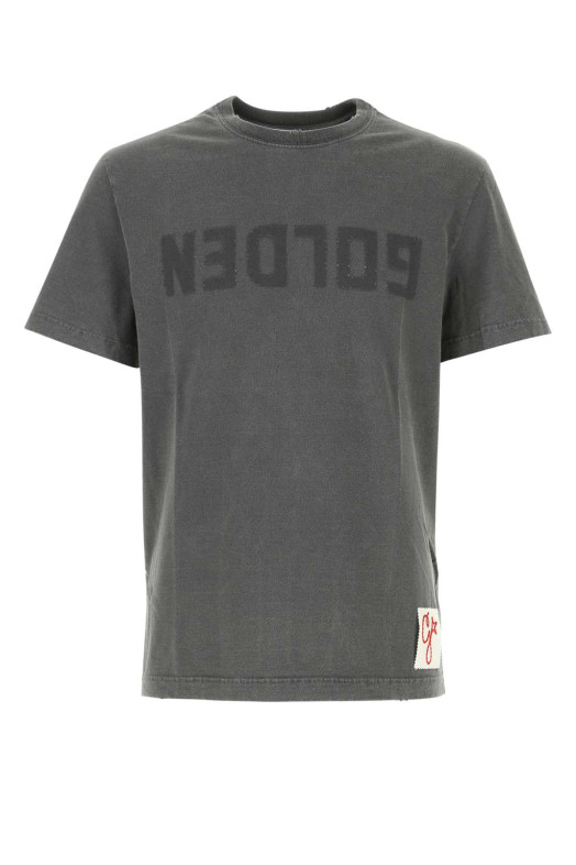 Dark grey cotton t-shirt GOLDEN GOOSE DELUXE BRAND (GMP01220P000671)