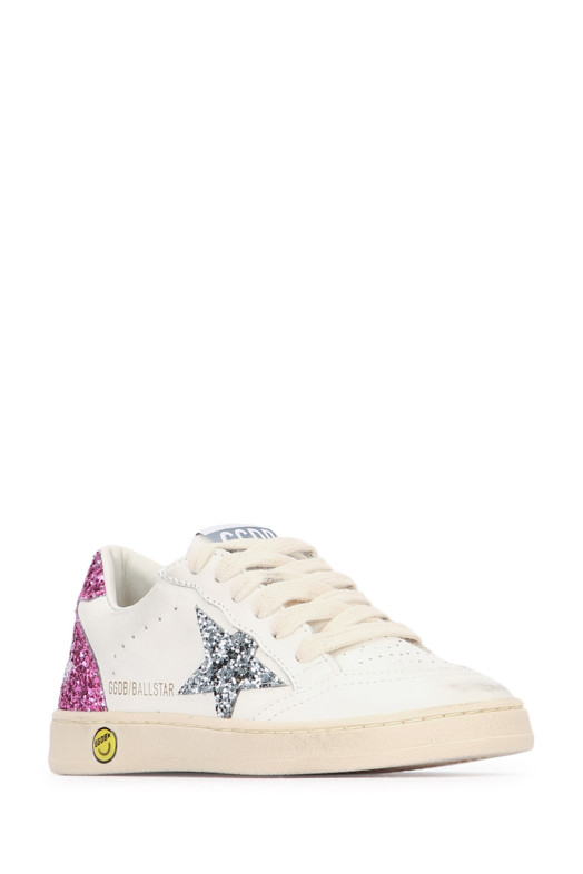 BALLSTAR LEATHER UPPER AN GOLDEN GOOSE KIDS (GYF00439F007453)