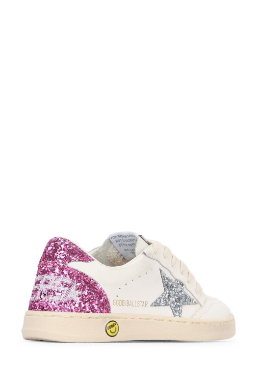 BALLSTAR LEATHER UPPER AN GOLDEN GOOSE KIDS (GYF00439F007453)