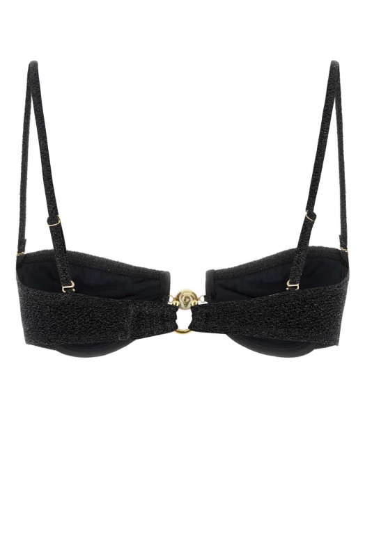 Black stretch nylon Hommond bikini top REINA OLGA (HAMMONDTOP)