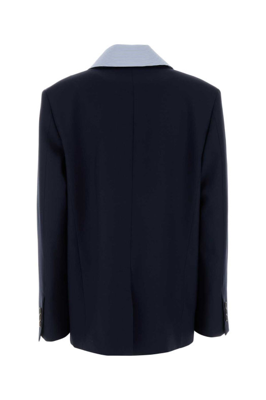 Navy blue wool blazer MIU MIU (MH1974SAM116E8)