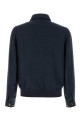 Navy blue silk blend jacket BRUNELLO CUCINELLI (MZ4036581)