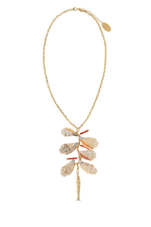 Gold metal 2D necklace DSQUARED (NEW033737202807)